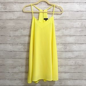 Very J Spaghetti Strap Shift Dress (Yellow)
